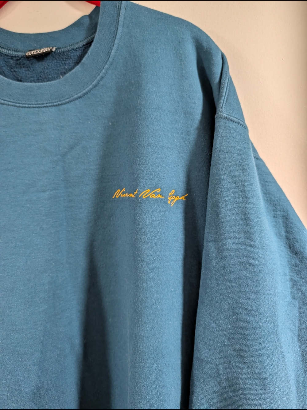 The National Gallery Vincent Van Gogh Teal Crewneck Sweatshirt - Picture 3 of 7